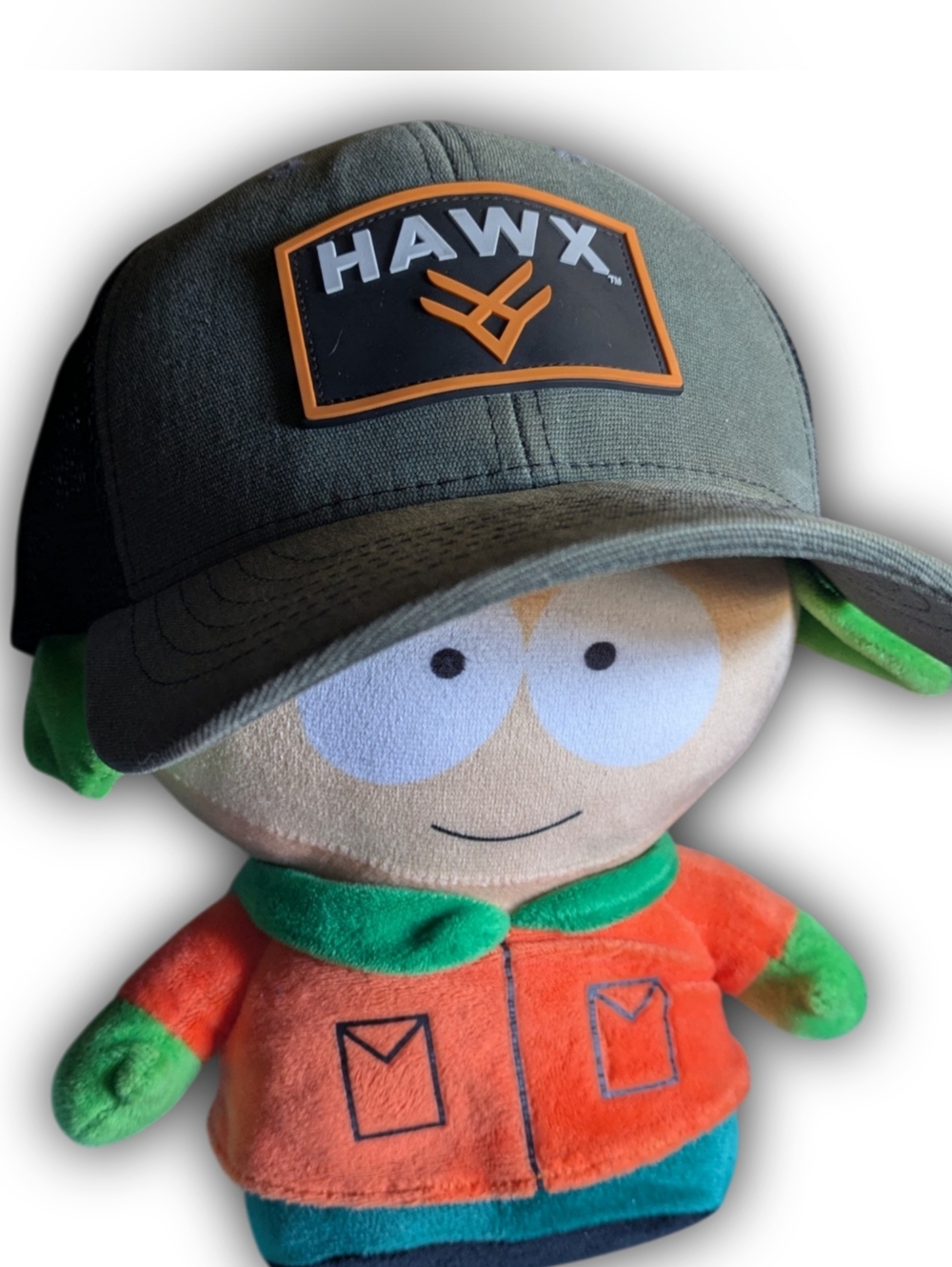 HAWX Olive Green & Black Mesh Trucker Hat